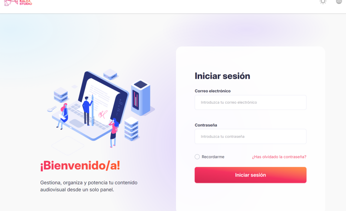 Pantalla de acceso