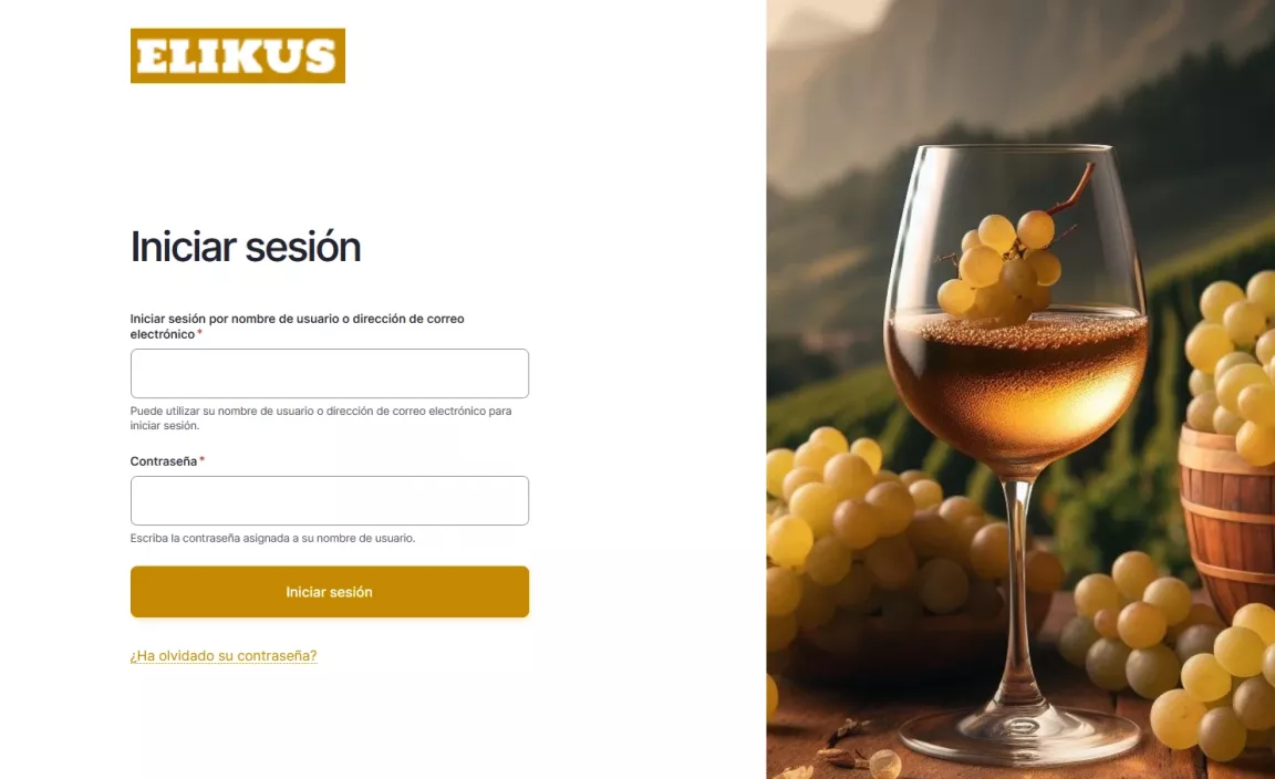 Pantalla de acceso al aplicativo ELIKUS