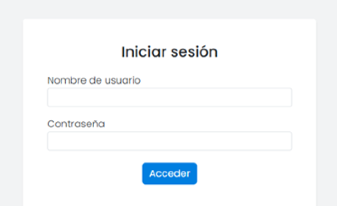 ActivoTrade - Pantalla de acceso al aplicativo